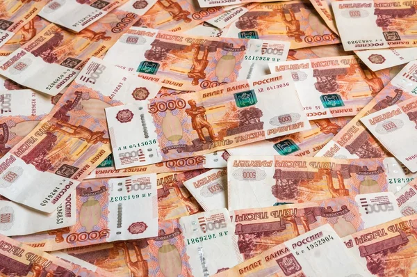 Ruso cinco mil dinero fondo — Foto de Stock