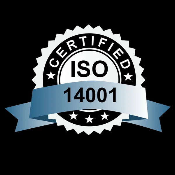 Emblema argento certificato ISO — Foto Stock