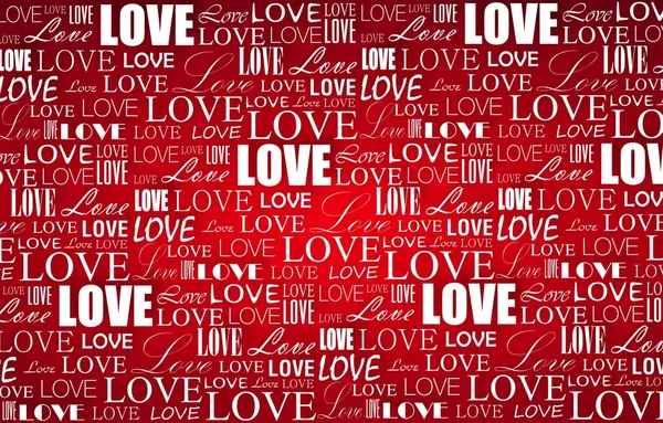 Valentine's Day background with love inscription — Stock Photo, Image