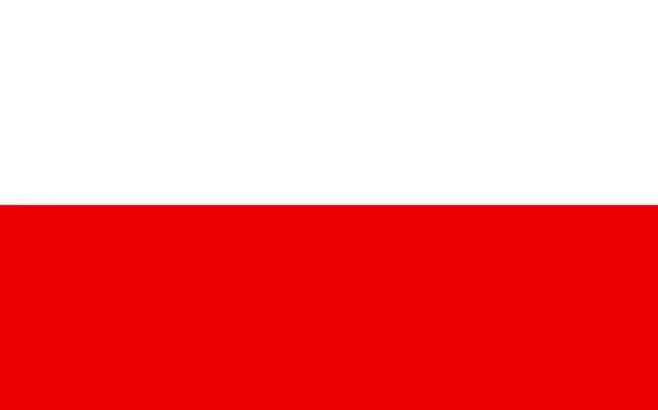 Drapeau de la pologne — Image vectorielle