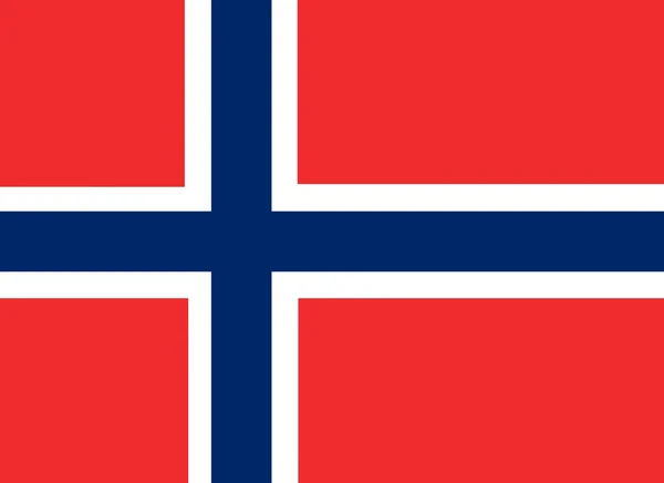 Bandeira da Noruega —  Vetores de Stock