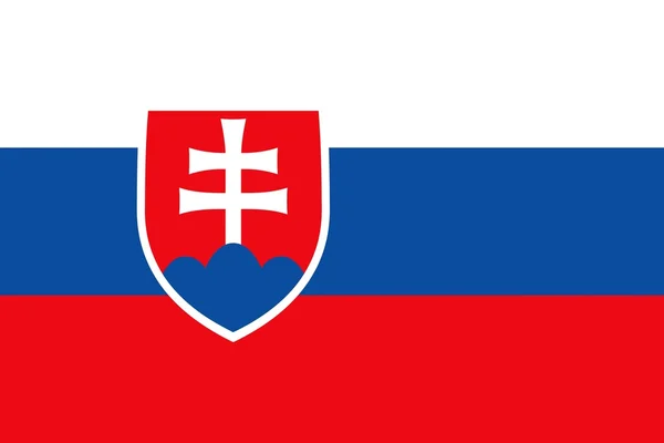 Flagge der Slowakei — Stockvektor