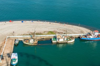 Batık batık deniz kenarı Gürcistan bağlantı noktası