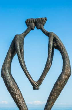 Batum, Karadeniz kıyısında heykel