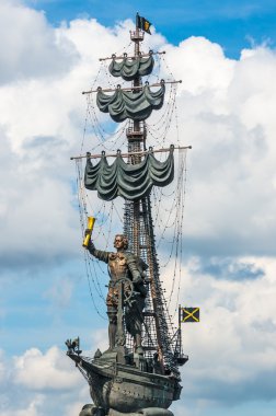 Anıtın Moskova'da büyük (Peter ilk) Peter