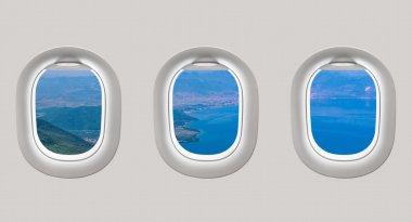 Deniz bay uçağına windows bakarak