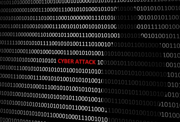 Hacker anonimo senza volto attaccato personal computer — Foto Stock