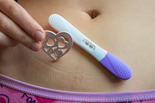 Pregnant woman is waiting for a baby