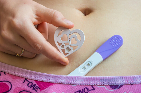 Pregnant woman is waiting for a baby