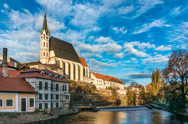Beautiful view to castle in Cesky Krumlov — Stock Photo, Image