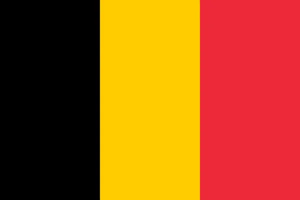 比利时的旗子 — 图库矢量图片