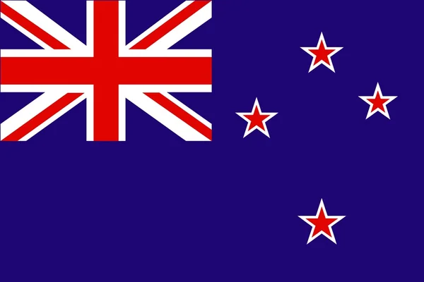 Vlag van Nieuw-Zeeland — Stockvector