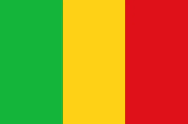 马里 (非洲的旗帜) — 图库矢量图片
