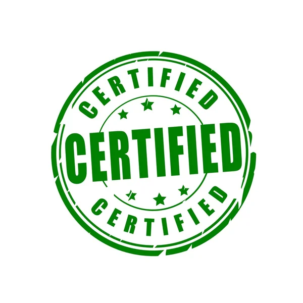 Сертифицированная векторная марка — стоковый вектор