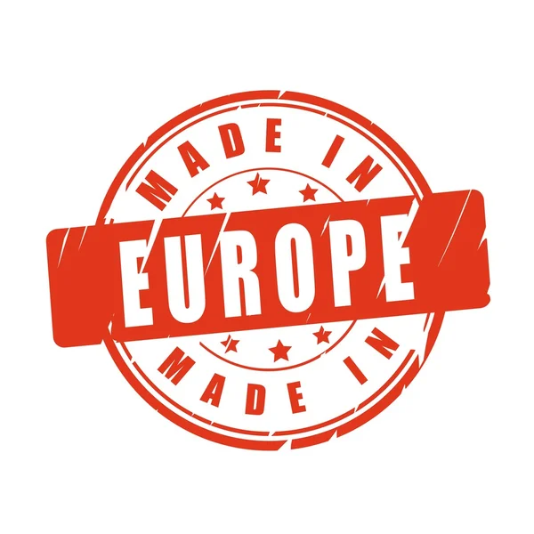 Made in Europe vector stamp — Stock Vector