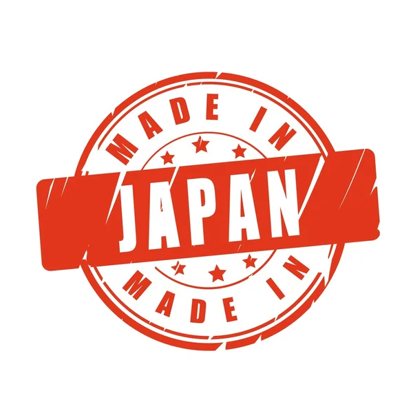 Fatto in Giappone timbro vettoriale — Vettoriale Stock