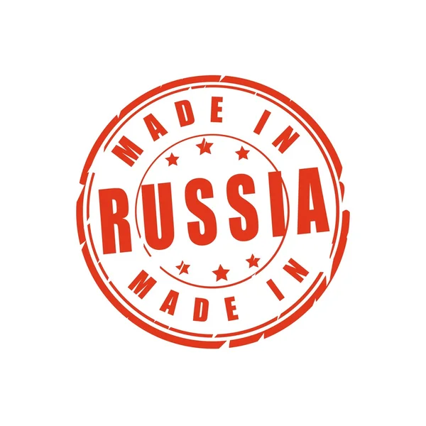 Made in Russia vector stamp — Stock Vector