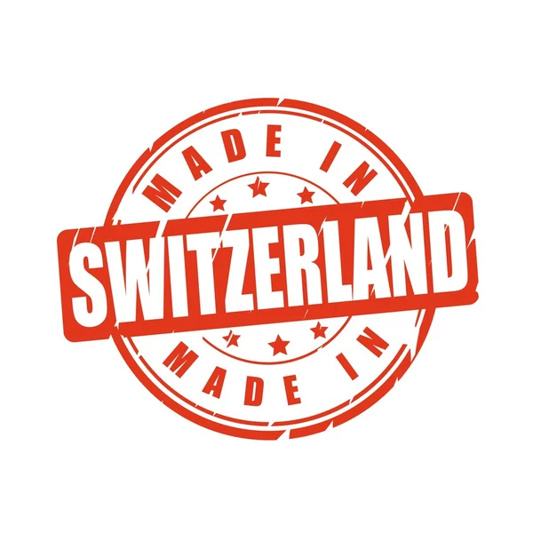 Made in Switzerland vector stamp — Stock Vector