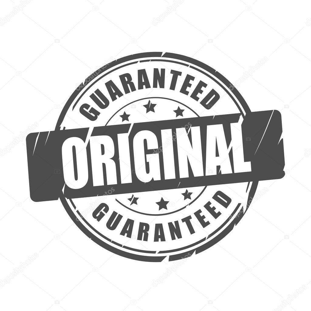 Original guaranteed vector stamp