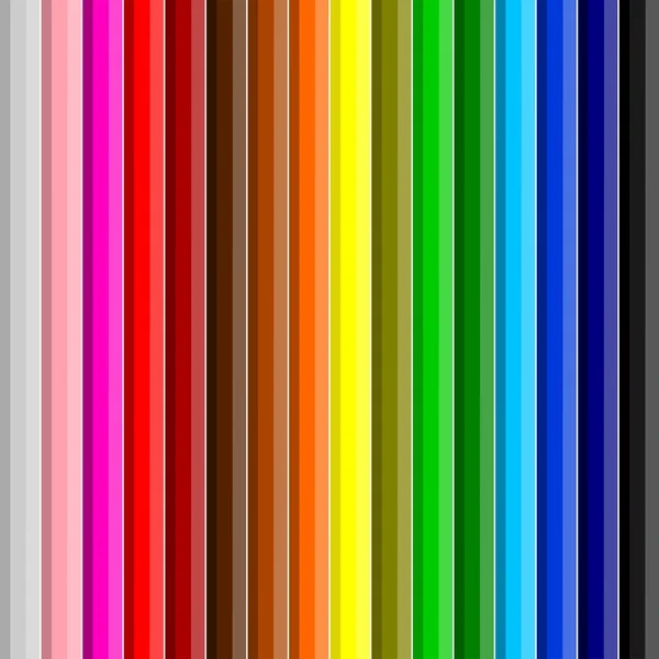 Fundo colorido bonito com lápis de cor — Vetor de Stock