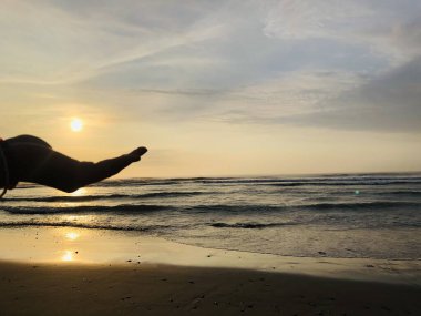 Disfrutando de la playa