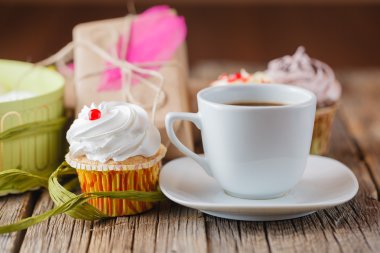 cup of coffee and message happy birthday