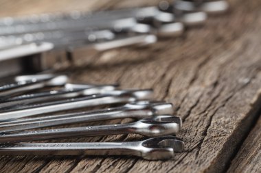 wrench, working wrench, wrench metal, set of wrenches, repair, t