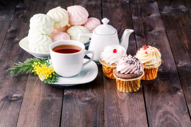 çay bir mutfak at arka plan bulanık