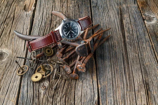 Oxidación reloj engranaje — Foto de Stock