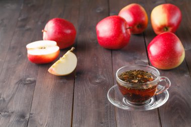 Cam ve elma bitkisel çay