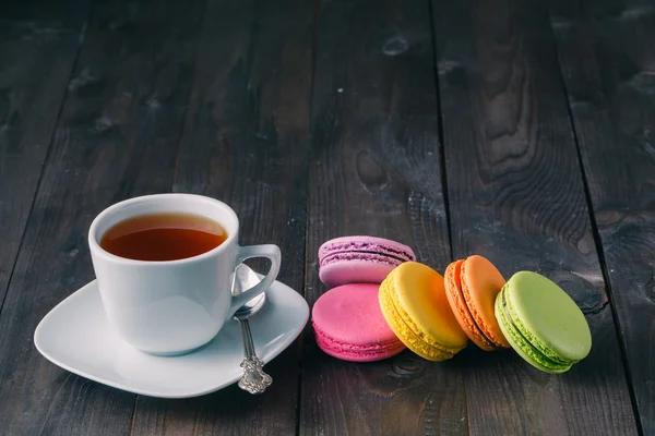 프랑스 다채로운 macarons — 스톡 사진