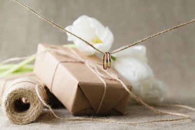 Düğün dekorasyon ile Kraft kağıt