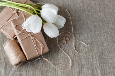 Düğün dekorasyon ile Kraft kağıt