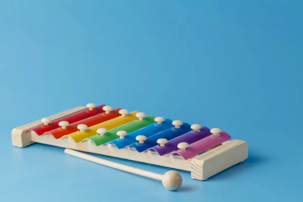 Colourful child's glockenspiel — Stock Photo, Image