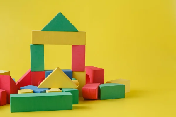 Bâtiments de blocs de construction pour enfants — Photo