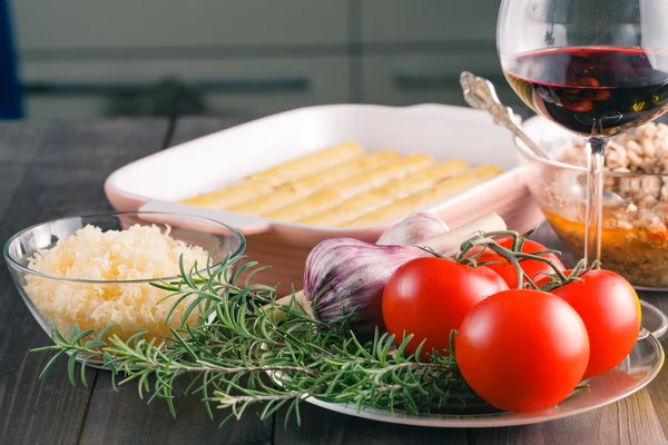 Comida tradicional italiana — Foto de Stock
