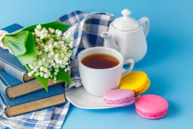 Bahar çiçek çiçek ile çay