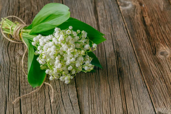 Lily of the vincent on wood rustic fon — стоковое фото