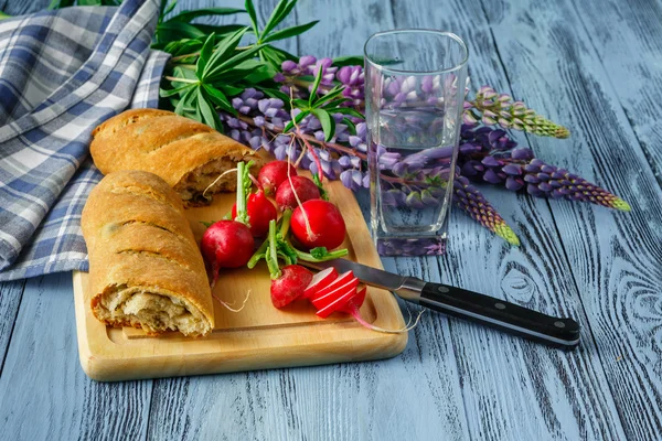Desayuno saludable con pan — Foto de Stock
