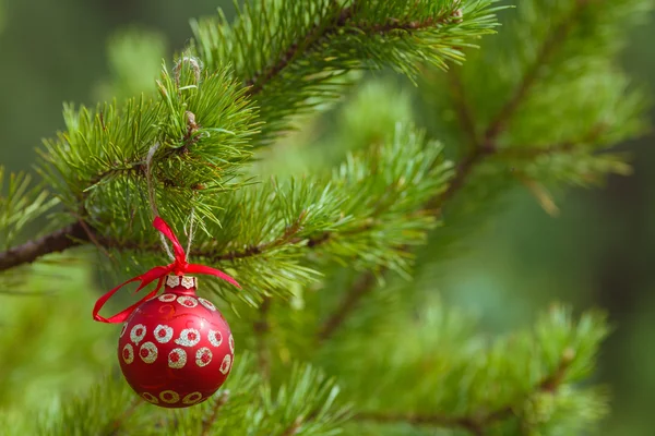 Christmas decoration on tree — Stock Photo, Image