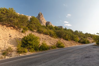 yüksek irtifa asfalt yol dağ