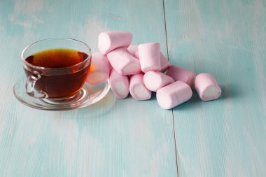 dağınık pembe marshmalow