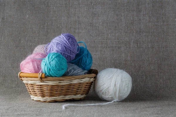 Clews of colored yarn — Stock Photo, Image