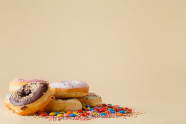 Parti dekorasyon. Çörek kopya alanı ile