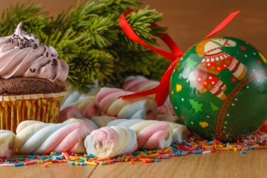 Noel dekorasyon tatlılar