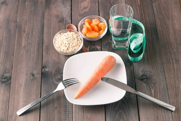 Carrots on wooden — Stock Photo, Image