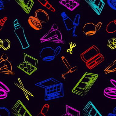 Kozmetik çok renkli desen