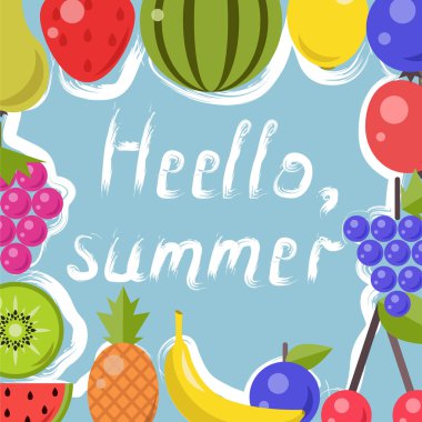  Meyve ve çilek çerçeve