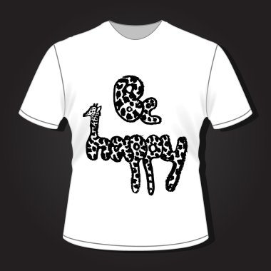 Erkek t-shirt tasarımı, Tekstil desen, elle çizilmiş kroki mutlu