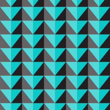 Mavi ve gri üçgen ile sorunsuz vektör desen